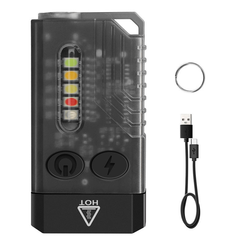 Kleine krachtige EDC-zaklamp met rood UV-blauw licht