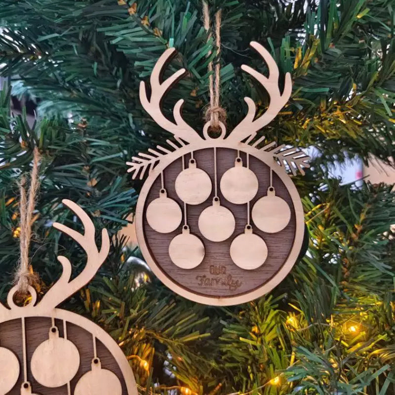 Naam-DIY Kerst Woondecoratie Ornamenten