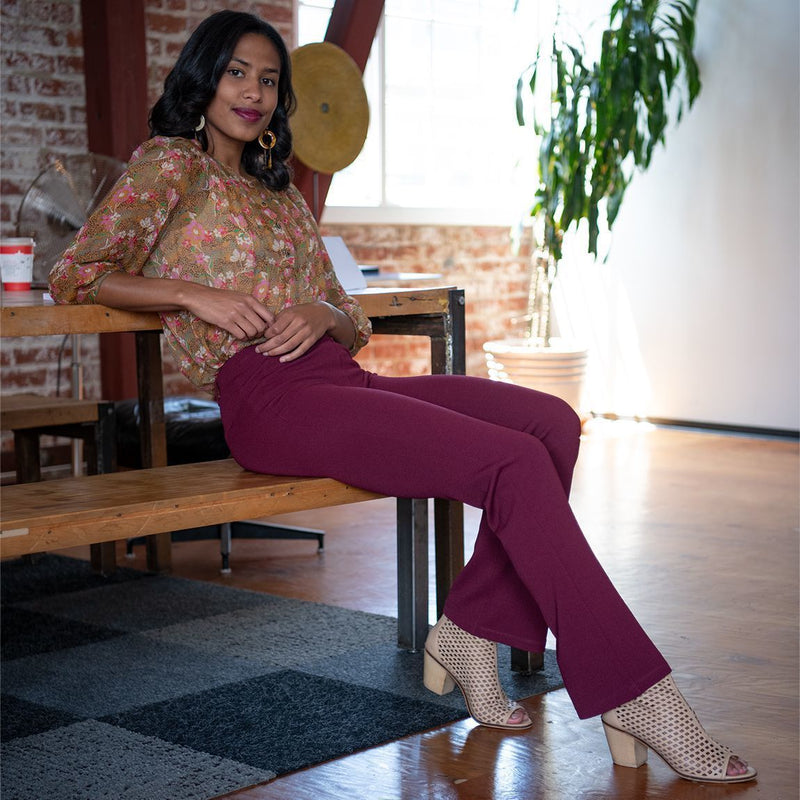 Micro flared damesbroek