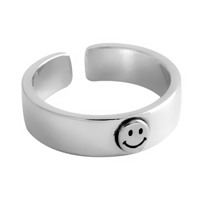 Glimlachend gezicht open ring