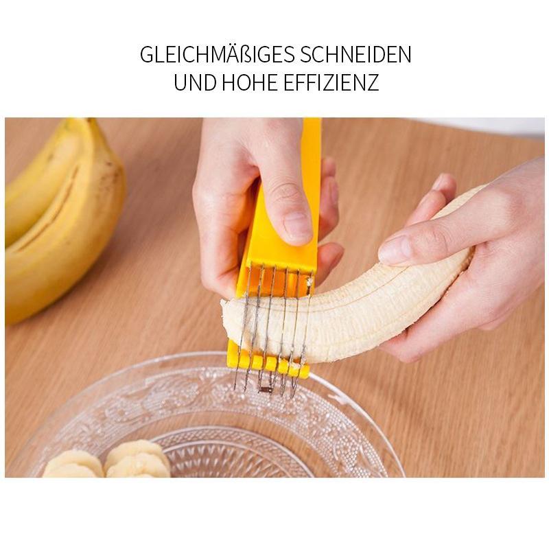 Stainless steel banana cutter