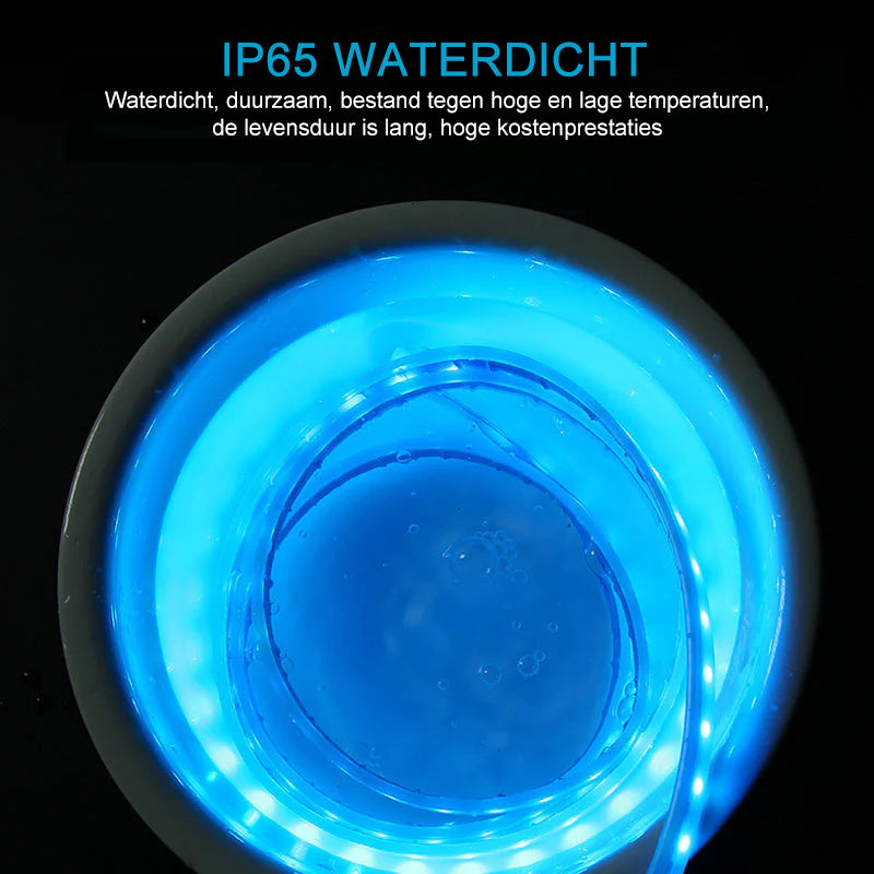 Dynamische LED-strip voor autokap