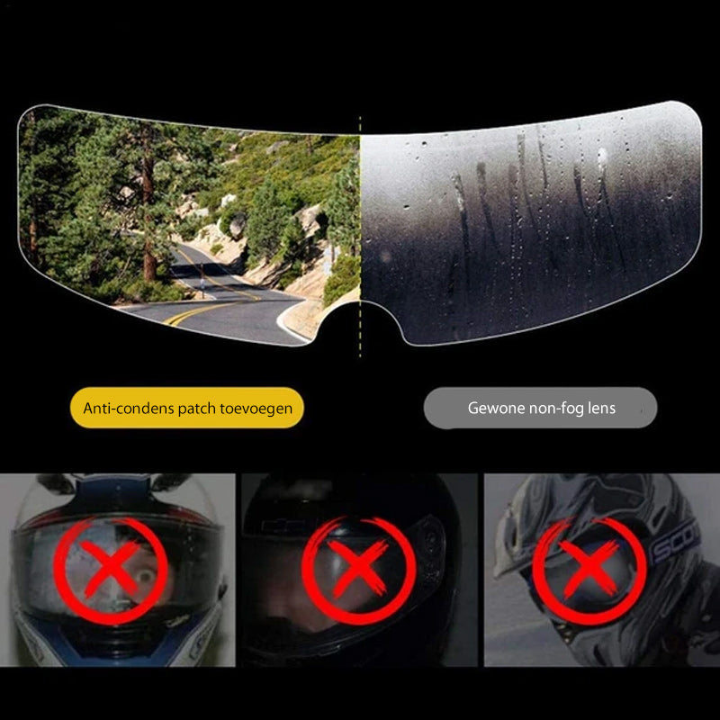 Anti-condens of regen Helm Film