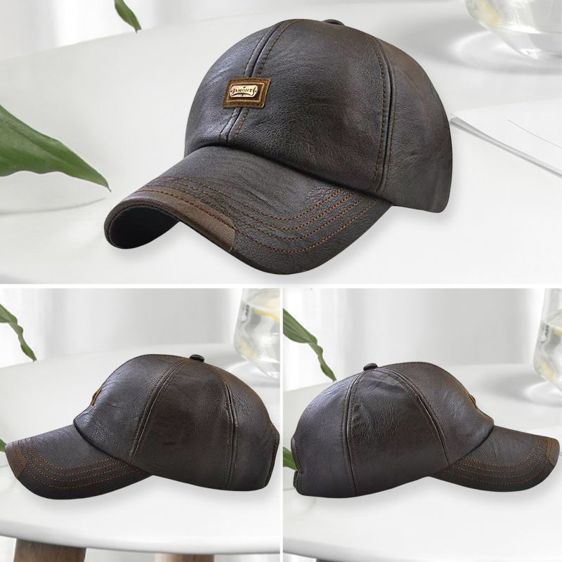 Nieuwe trendy leren pet