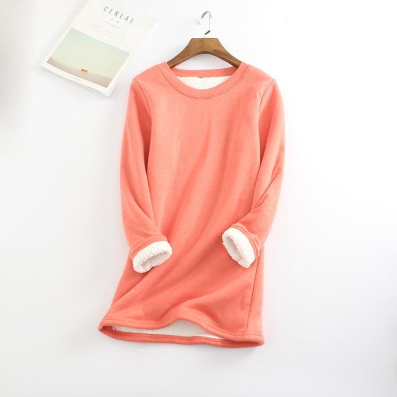 Casual Warm sweatshirt met ronde hals