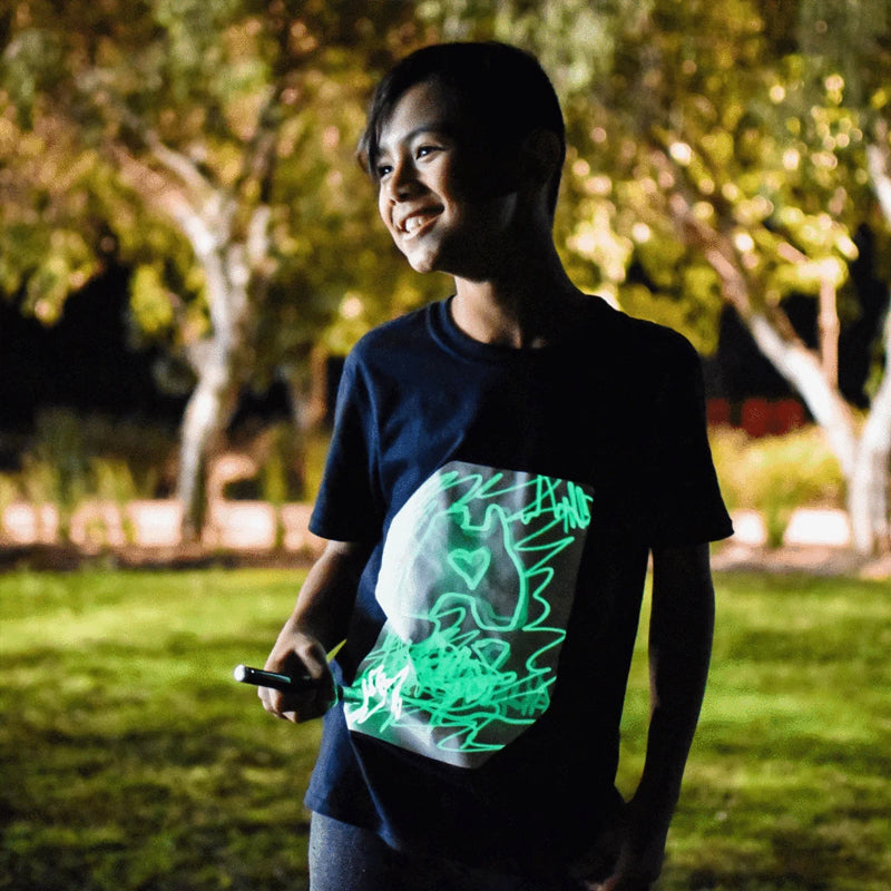 Glowing interactive T-shirt