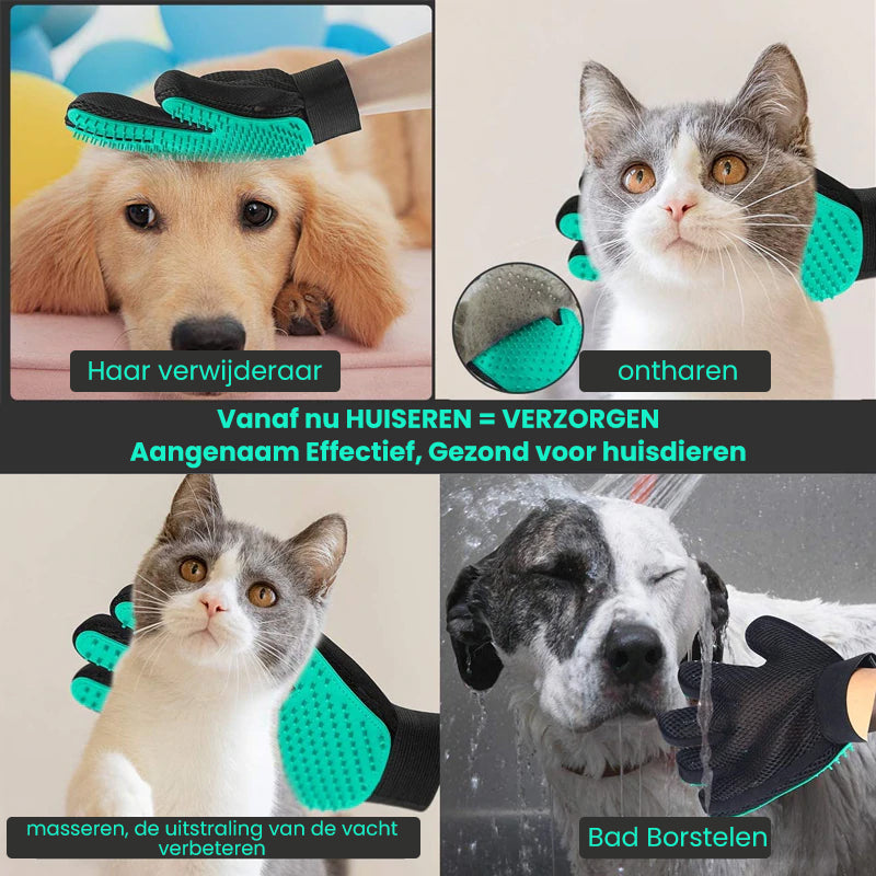 Handschoen voor het verwijderen van haren voor huisdieren