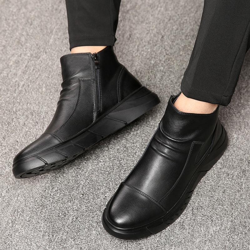 High-top leren Martin-laarzen in Britse stijl voor heren