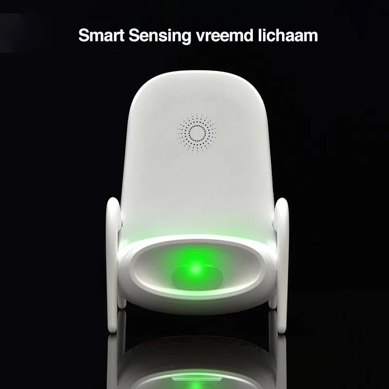 Draagbare mini-stoel draadloze oplader voor alle telefoons