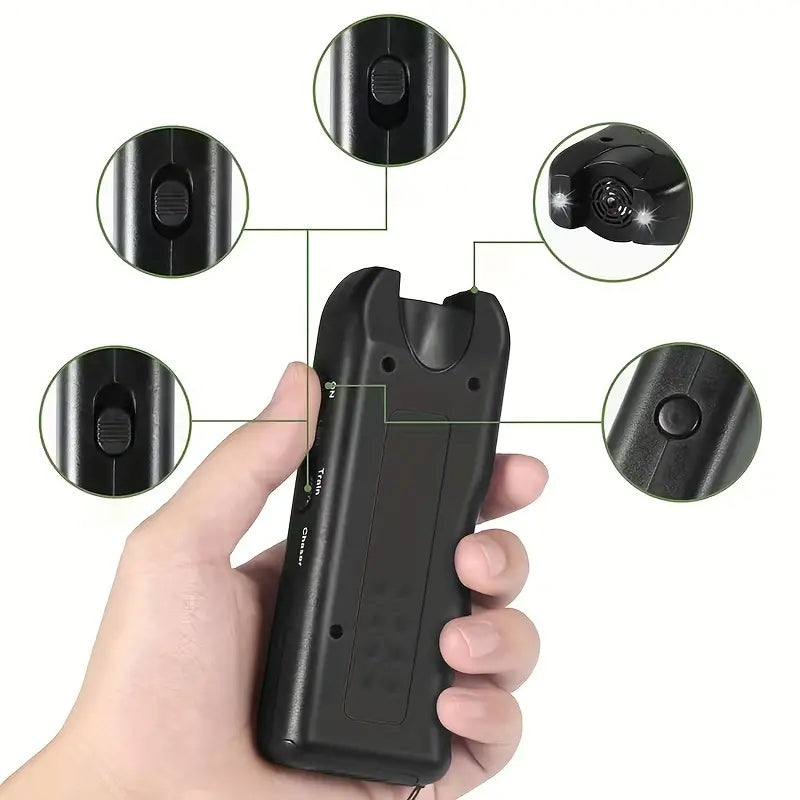 Handbediende blafcontrole Lichtgevende ultrasone dierenverjager