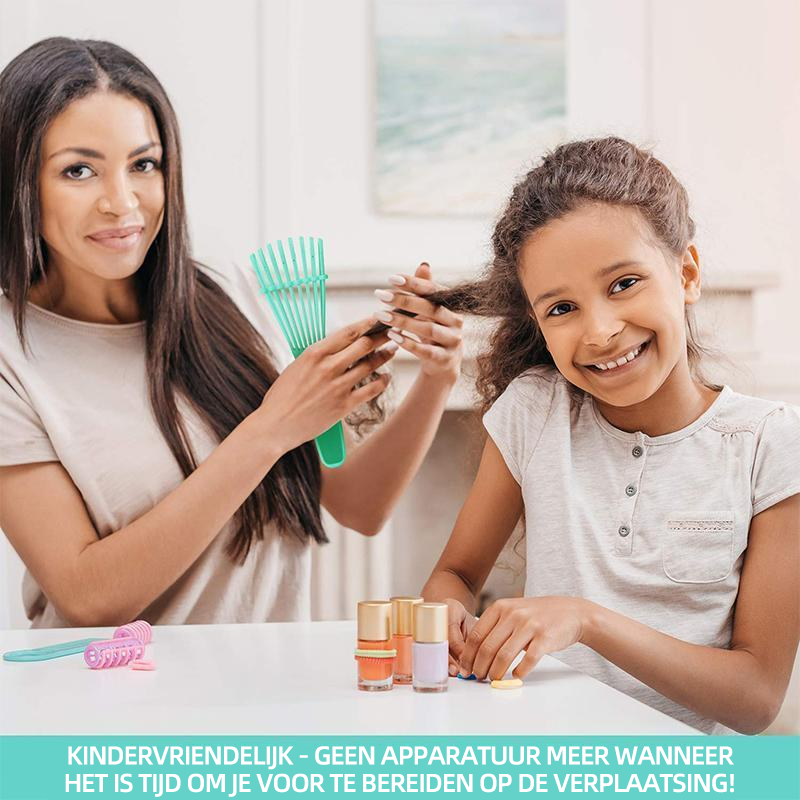 Haarborstel voor steil en krullend haar