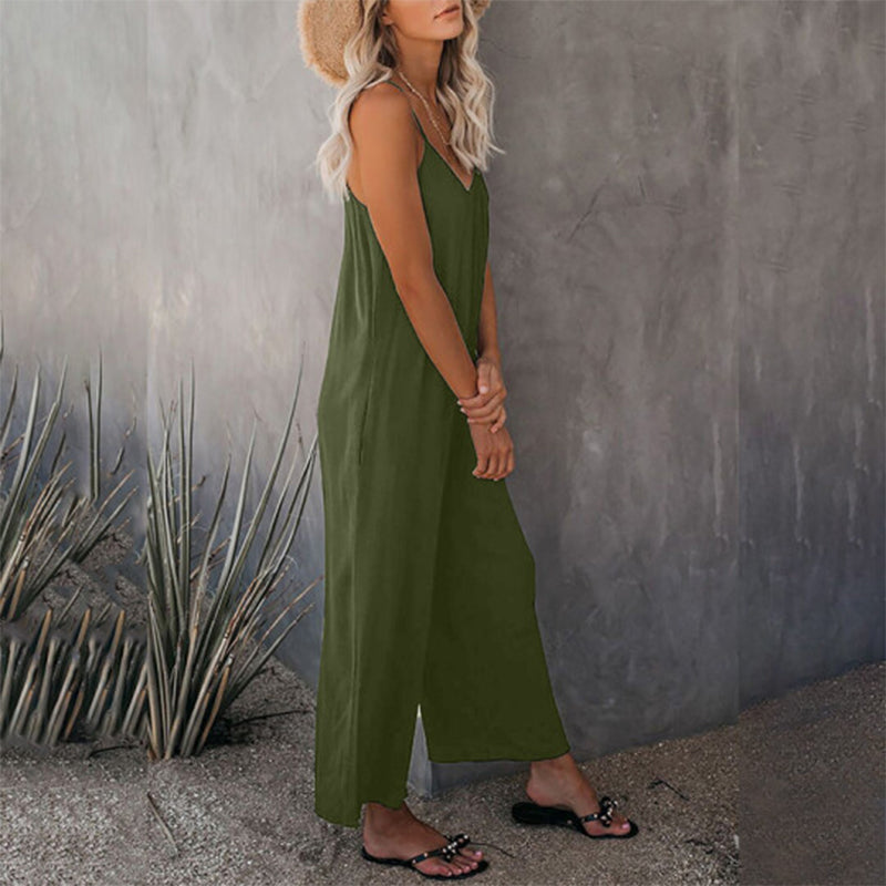 Loose Cami Stretchy Jumpsuit