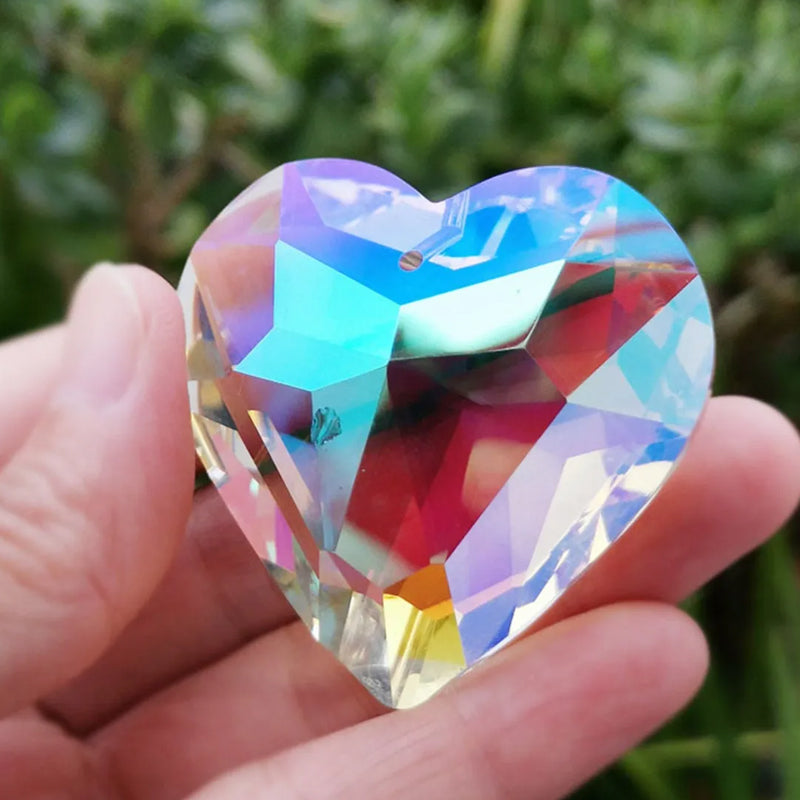 Opknoping Hart Suncatcher Prisma Ambachten