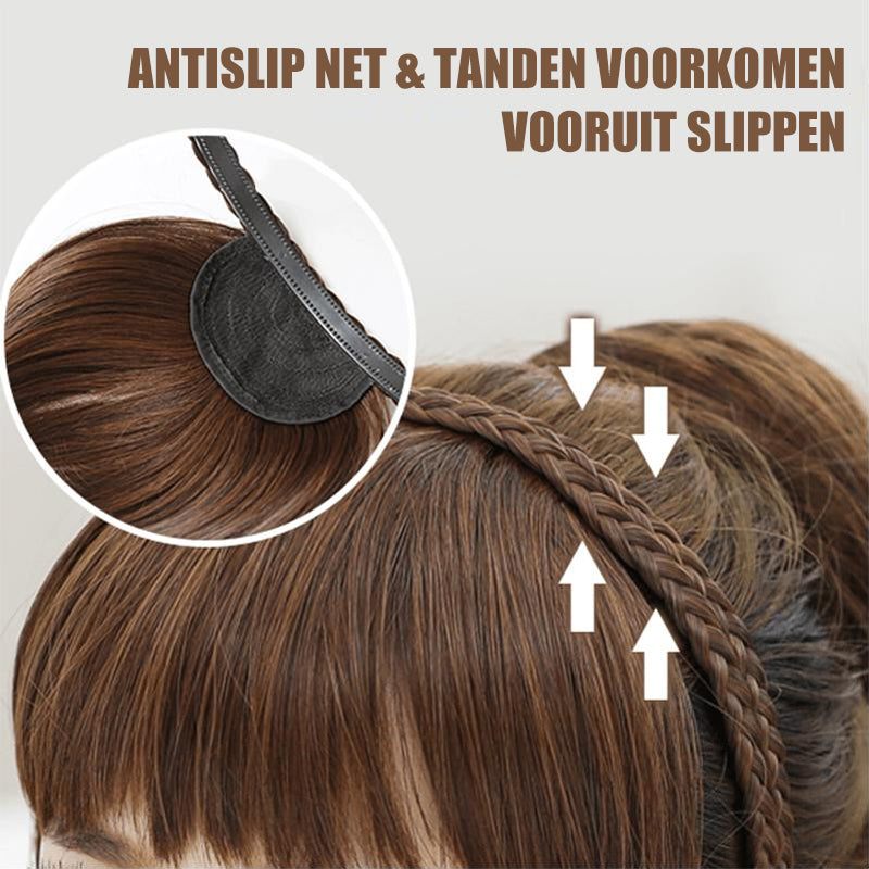 Secret Bang gevlochten hoofdband