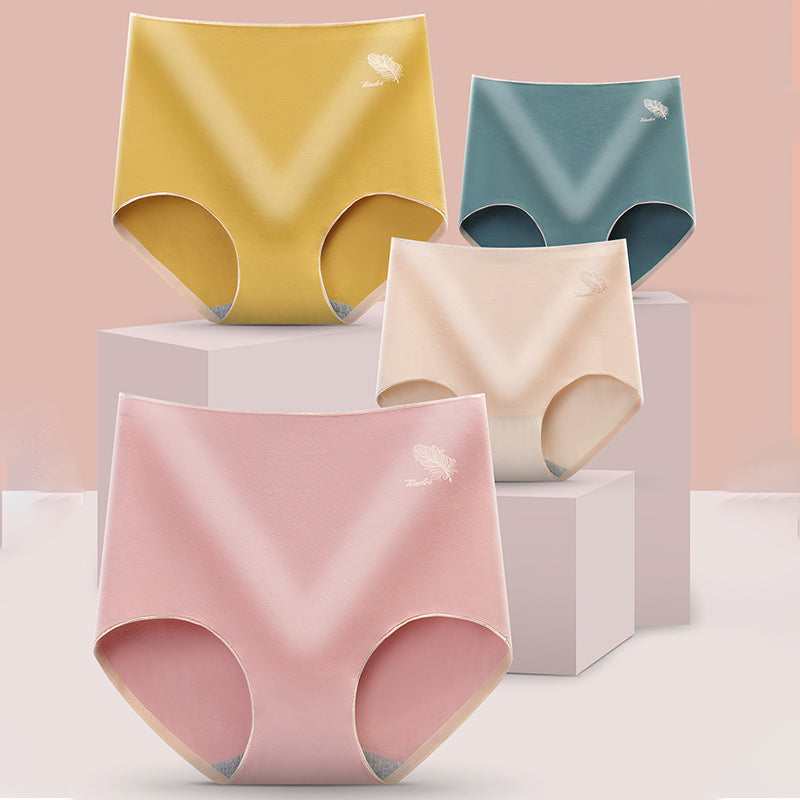 Ademende driehoekige short met hoge taille