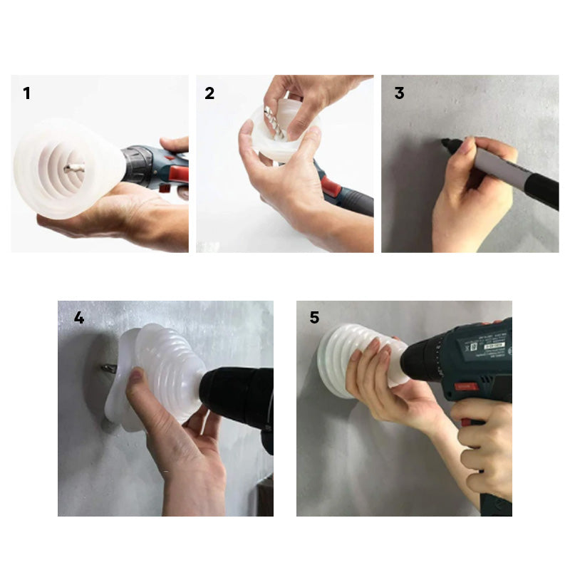 Elektrische hamerboor anti-stof deksel