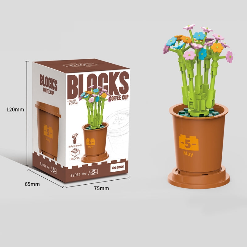Koffiekopjes planten potblokken