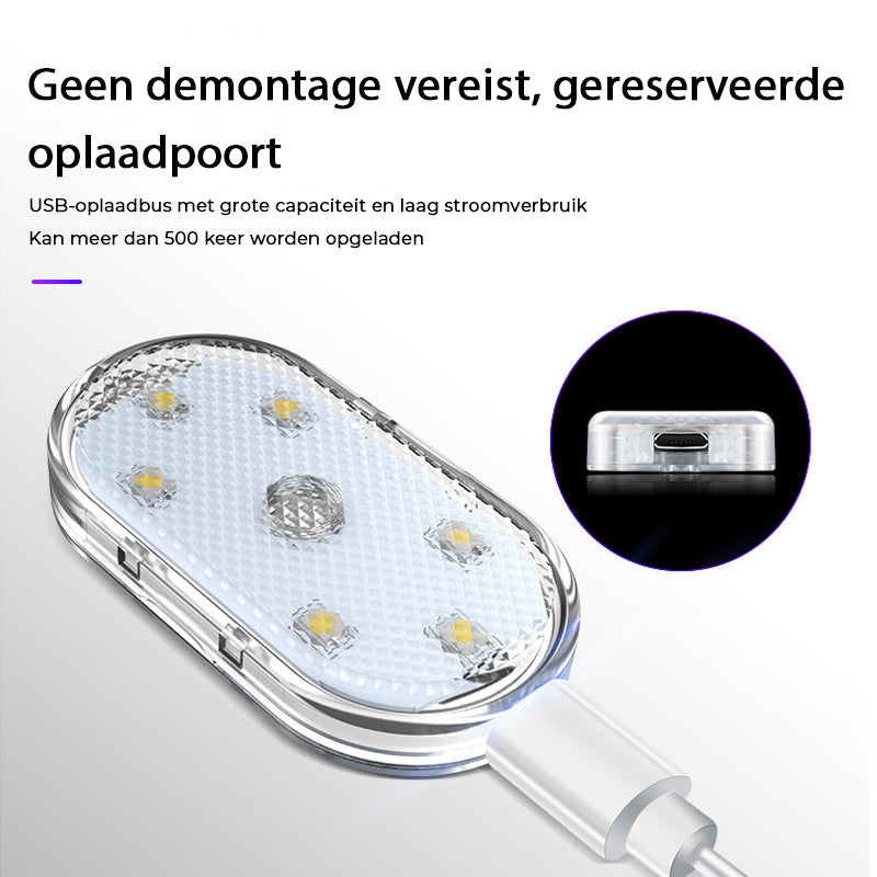 LED aanraakgevoelig decoratief sfeerlicht voor in de auto