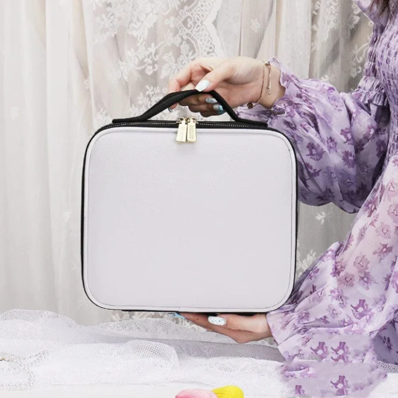 Make-uptas met LED-spiegel