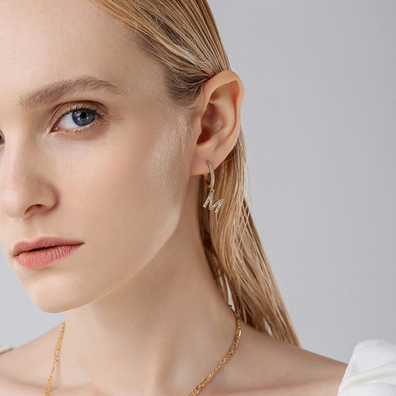 Alfabet Hoepel Oorbellen