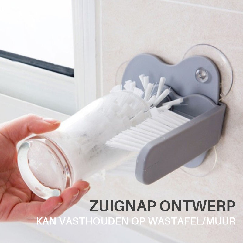 Luie dubbelzijdige bekerreiniger