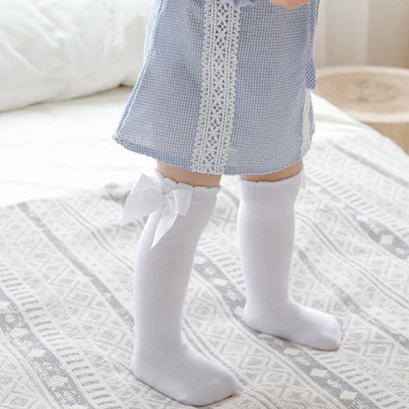 Peuters grote boog knie hoge zachte sokken