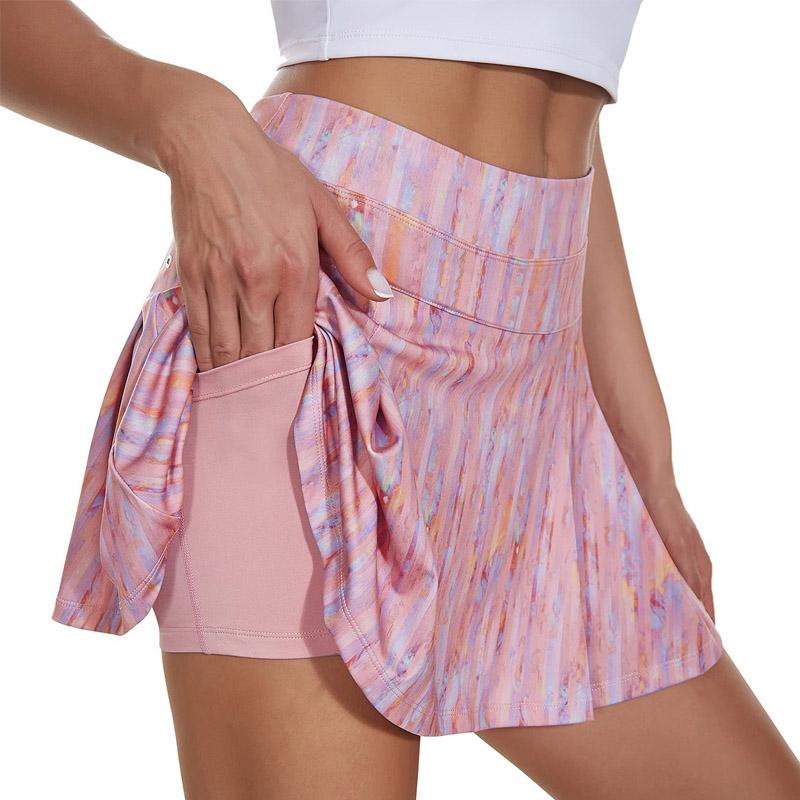 Alledaagse 2-in-1 Tennisrok-Levendig