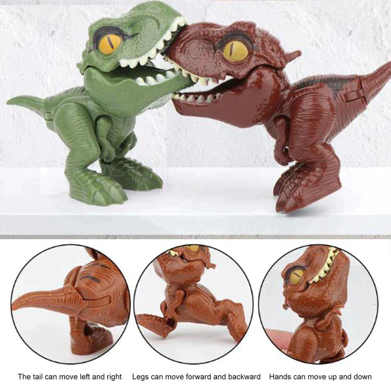 Vingerknijpende dinosaurus actiefiguren