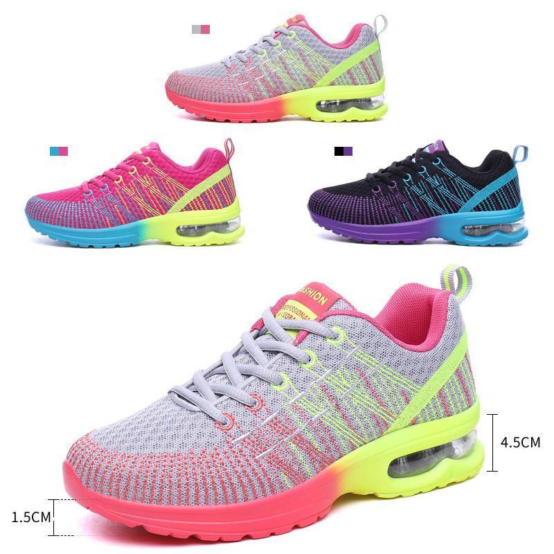 Damesmode multicolor ademende comfortabele sportschoenen