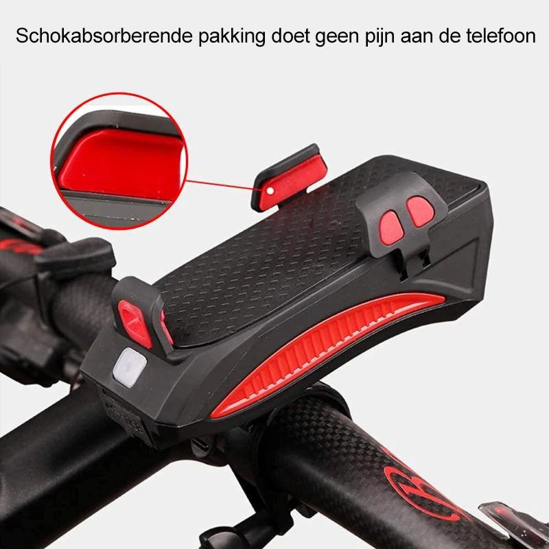 Mobiele Telefoonbeugel Met Fietsverlichting