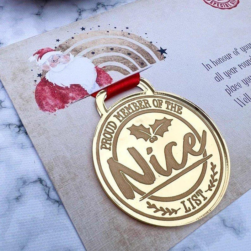 Kerst Eva-medaille met wenskaarten