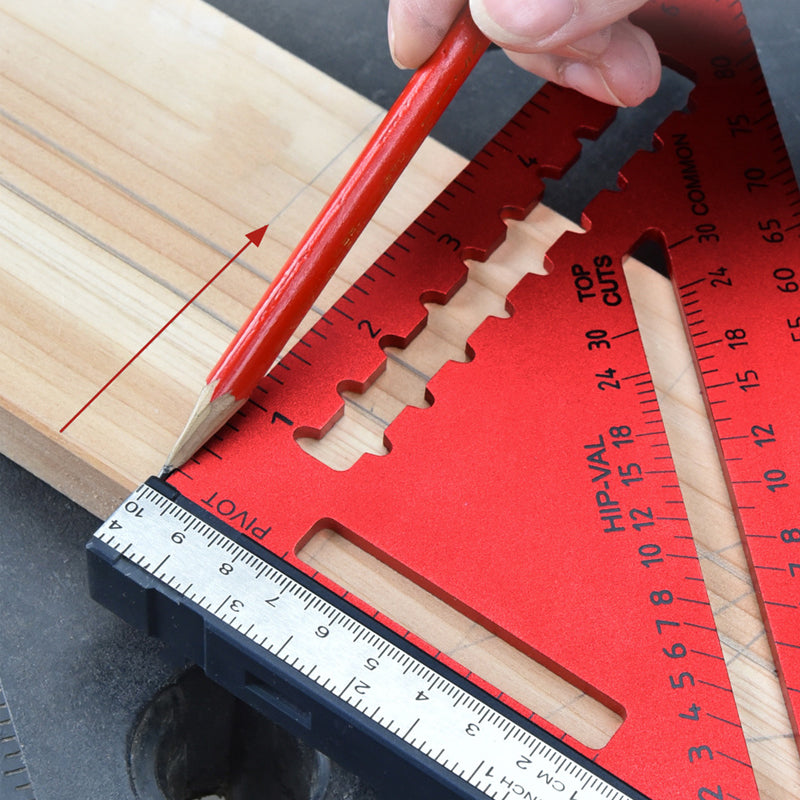 Detachable Adjustable Angle Woodworking Triangle Ruler