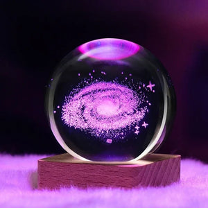 3D Galaxy Crystal Ball Nachtlampje Decorlamp