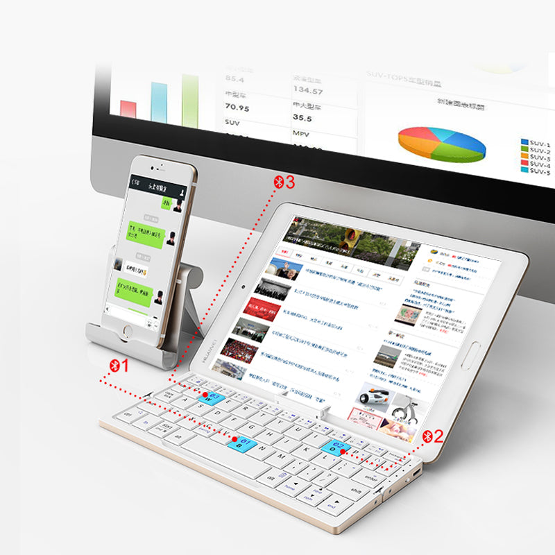 Bluetooth opvouwbaar toetsenbord