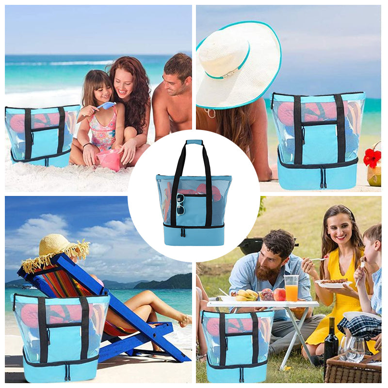 2-in-1 draagbare mesh afneembare draagtas