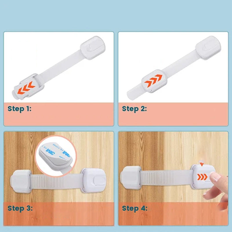 Kunststof slotriemen Veiligheidsbescherming voor baby's（6 stuks）