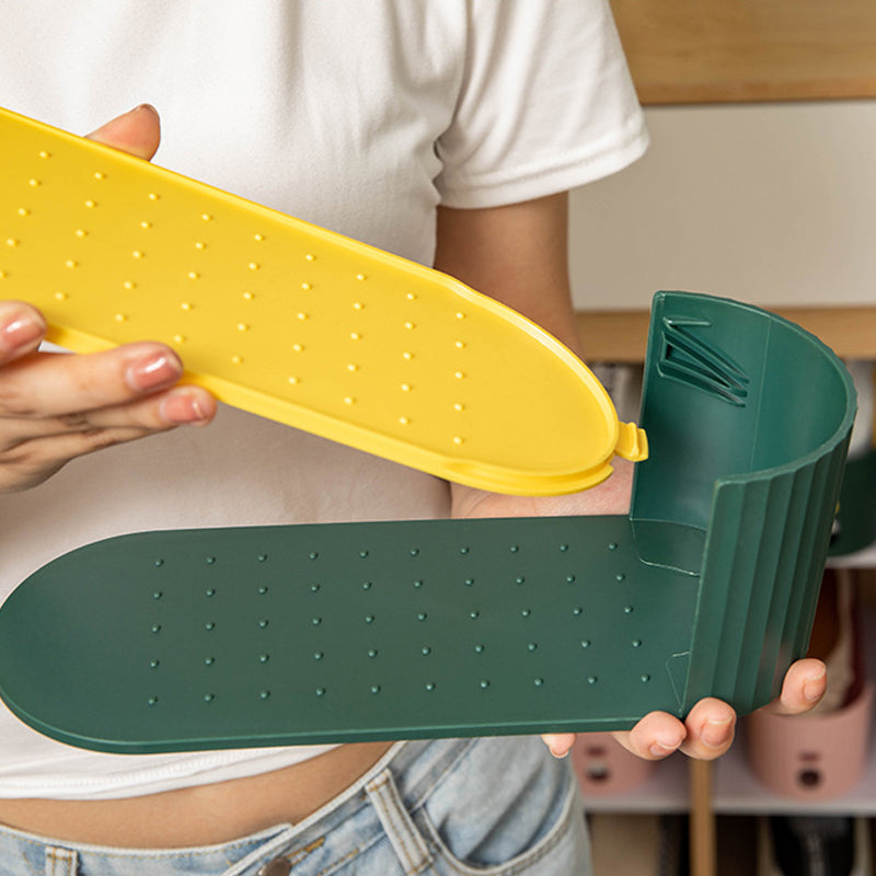 Dubbellaags verstelbaar schoenenrek