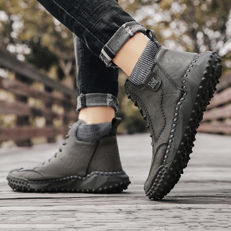 Mannen Retro niet Slip casual enkellaarsjes