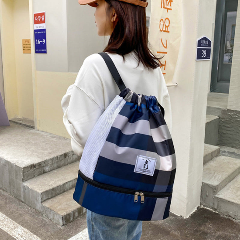 Lichtgewicht water dichte droge en natte scheidingszwem-fitness rugzak