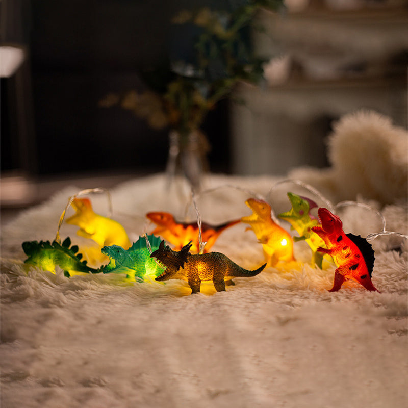 LED Emaille Dinosaurus Kinderkamer Decoratieve Lichtsnaar
