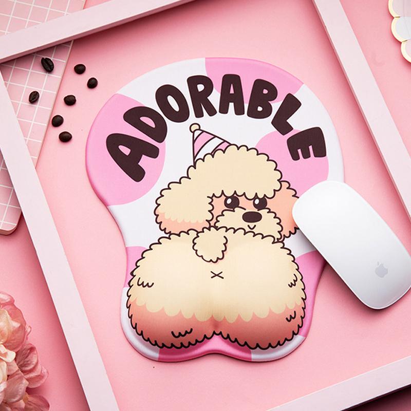 3D-muismat voor honden met polssteun