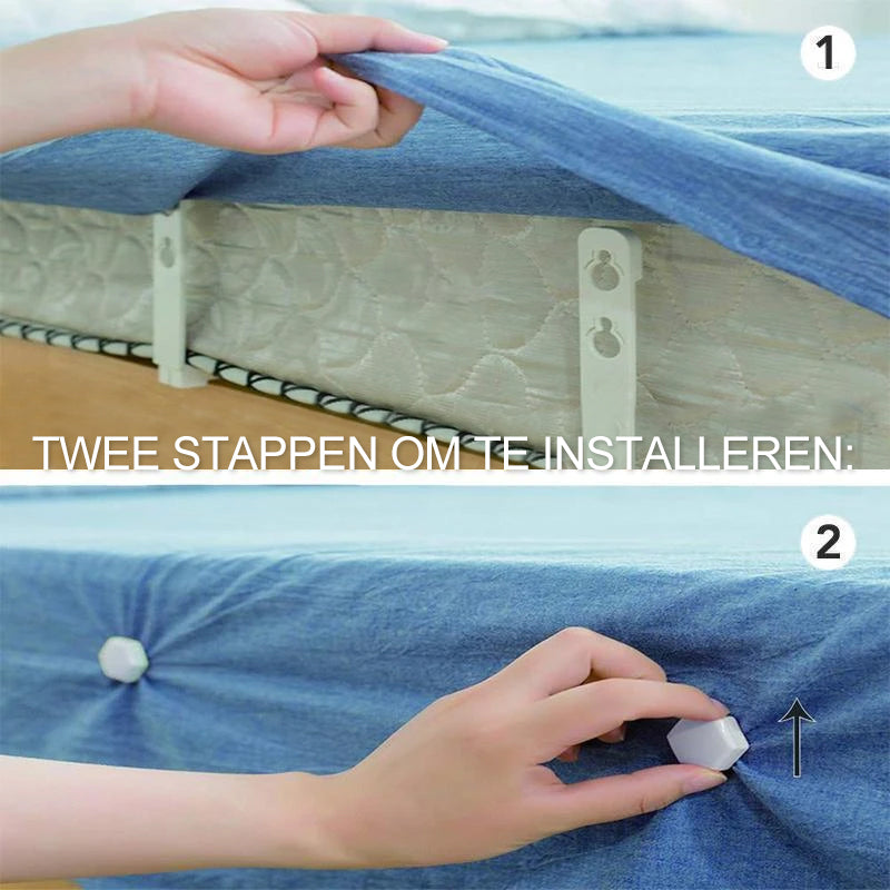 Bedlaken Grijpers Clip Set