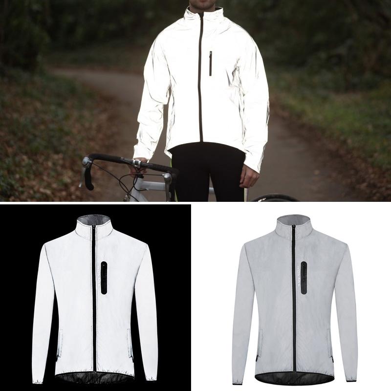 Volledig reflecterend fietsjack met hoge zichtbaarheid Succes