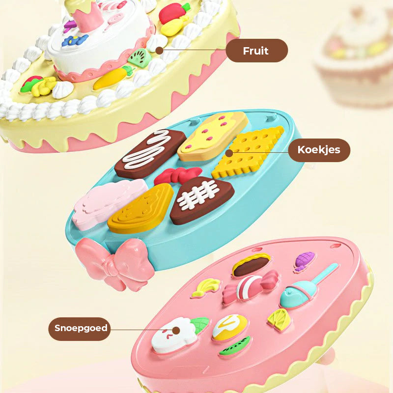 Gekleurde Klei Taart Set