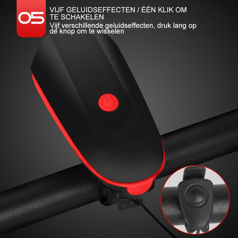 Fiets USB-oplaadhoorn voorlicht