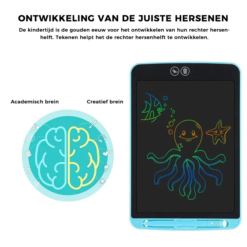 Gedeeltelijk uitwisbaar LCD-schrijfbord