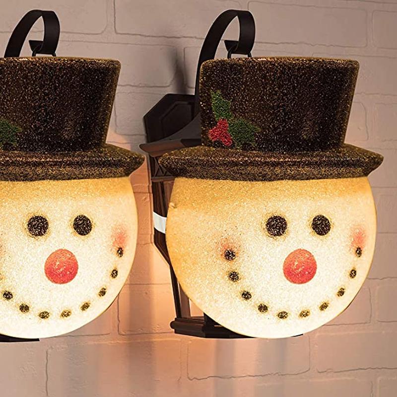 Sneeuwpop veranda lichtkappen