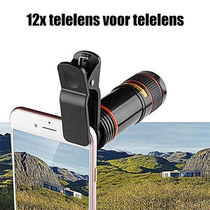 12X Telefoon Camera Lens Kit