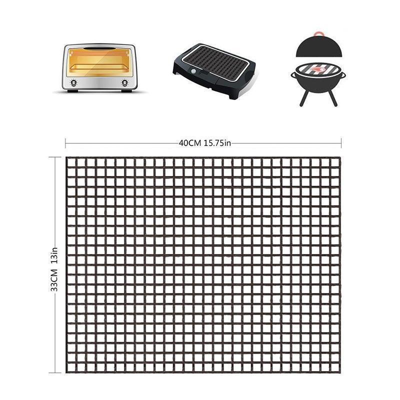 Non-stick BBQ grill mesh mat
