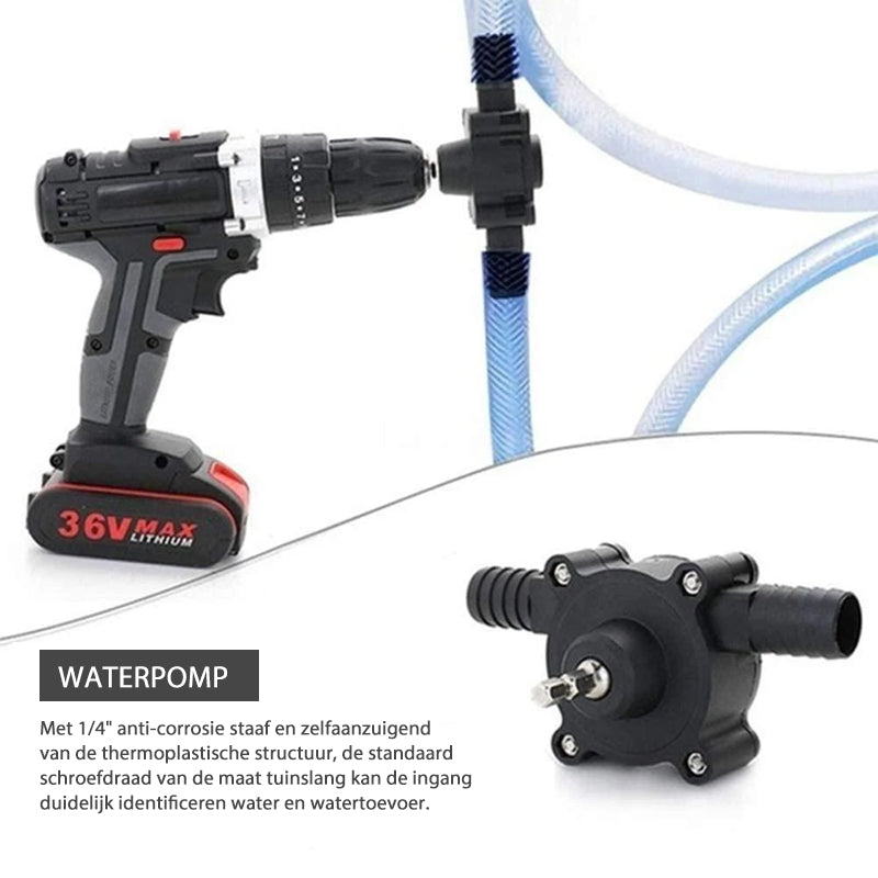 Hand Elektrische Booraandrijving Zelfaanzuigende Wateroverdrachtspomp